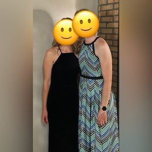 David’s Bridal Black Velvet formal dress